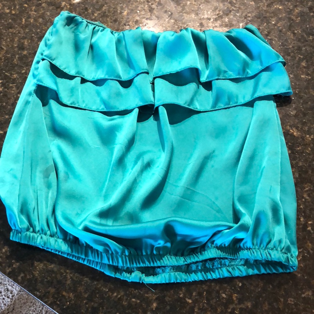 Silk tube top